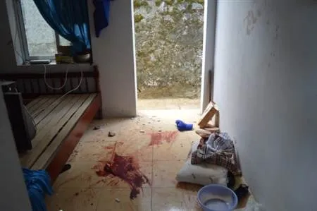 Hiện trường vụ án mạng.