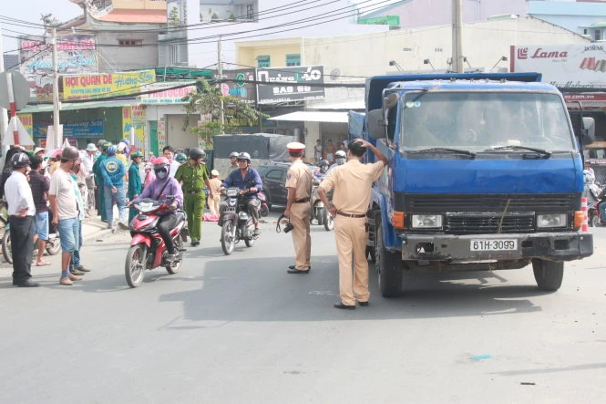 Hiện trường vụ tai nạn thương tâm - Ảnh: Hải Hiếu