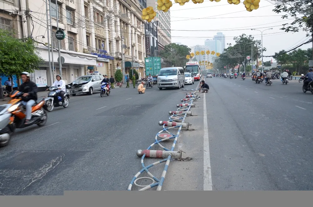 Hiện trường vụ tai nạn.