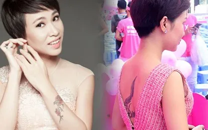 Nữ nghệ sĩ Việt với hình xăm độc, nhạy cảm ảnh 1