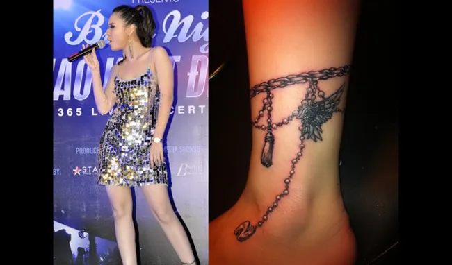 Nữ nghệ sĩ Việt với hình xăm độc, nhạy cảm ảnh 34