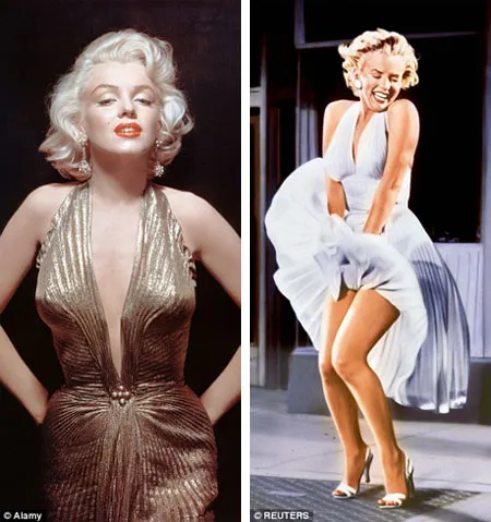 Marilyn Monroe with halter dresses