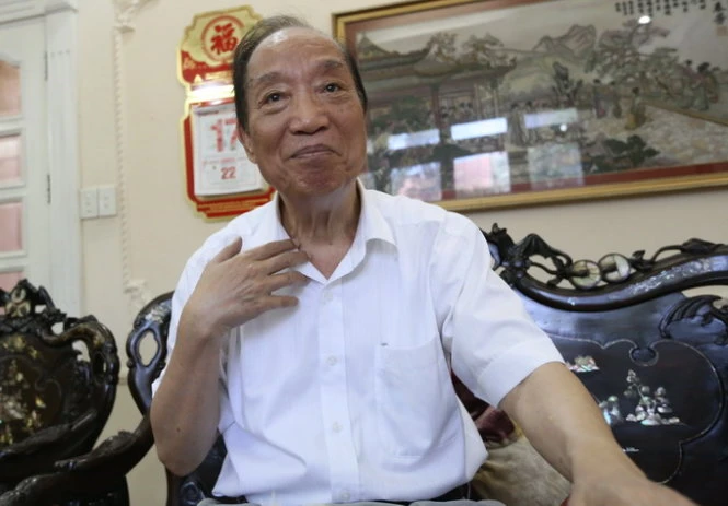 Ông Đoàn Duy Thành, nguyên phó chủ tịch Hội đồng Bộ trưởng, hồi tưởng về những năm tháng đói kém- Ảnh: Q.V. - tư liệu