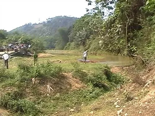 Hiện trường nơi phát hiện thi thể nạn nhân.