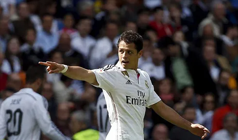 Javier Hernandez khó còn đường trở lại Old Trafford. Ảnh:Reuters. 2-5543-1428820987.jpg