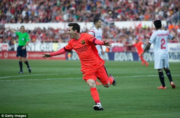 Messi mở tỷ số cho Barcelona từ khá sớm