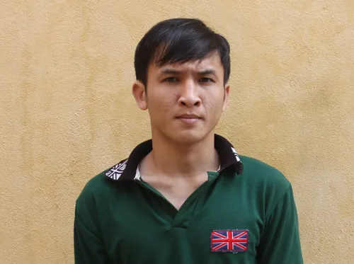 Đặng Văn Tú tại phòng tạm giam sáng 17-4. Ảnh:Hải Bình dang-van-tu-4803-1429242668.jpg