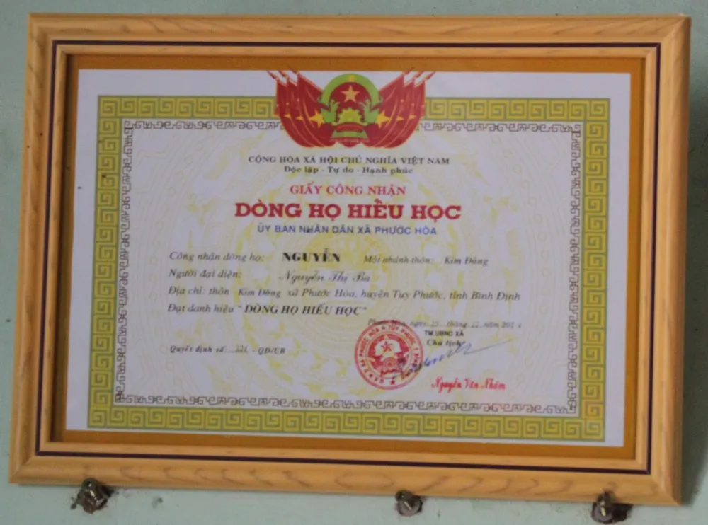 Một gia đình hiếu học có 3 Mẹ Việt Nam anh hùng, 12 liệt sỹ ảnh 4 Không chỉ có truyền thống cách mạng, dòng tộc Nguyễn Chưng còn là dòng họ hiếu học