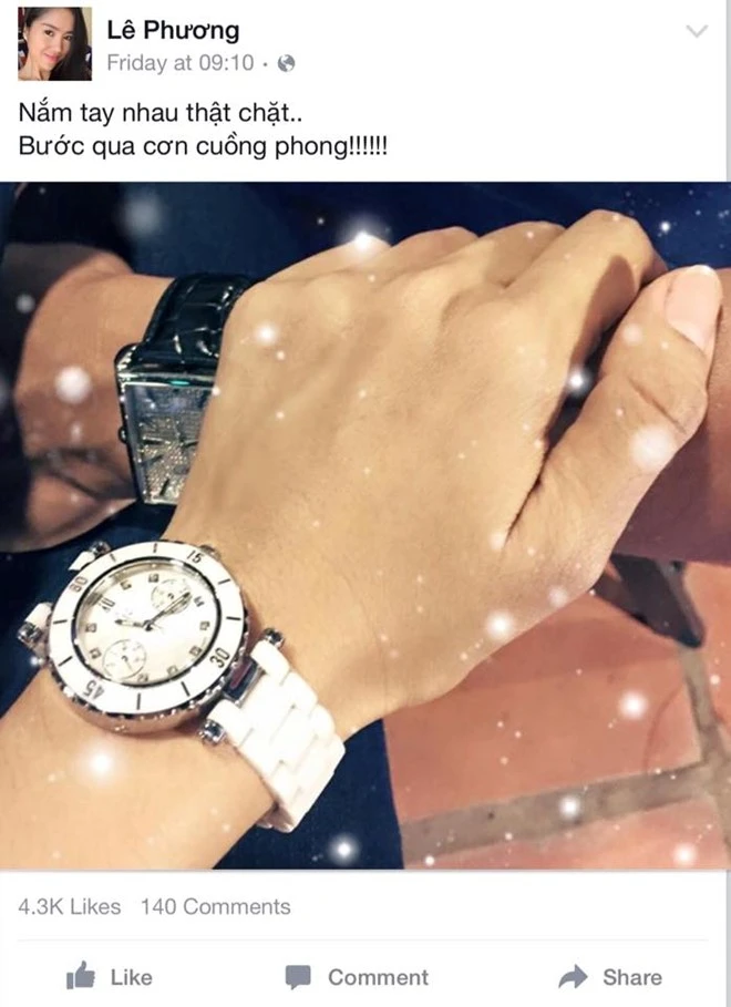 Lê Phương úp mở về chuyện hẹn hò với Quốc Trường