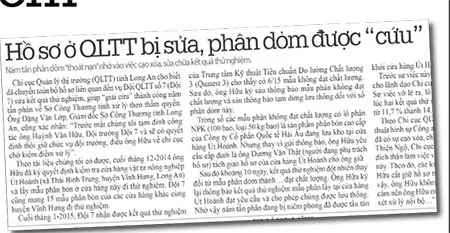 Bắt thêm một nghi can trong vụ cán bộ QLTT 'giải cứu' phân dỏm ảnh 1 Bắt thêm một nghi can trong vụ cán bộ QLTT 'giải cứu' phân dỏm ảnh 1