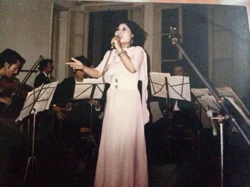 Nghệ sỹ Thúy Lan những năm tháng còn hoạt động âm nhạc. Ảnh: Đ.L.H.