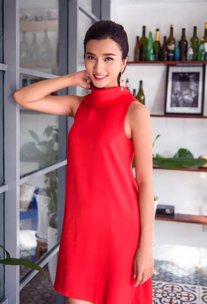 Nữ diễn viênTuổi thanh xuân cho rằng cuộc sống của cô đang ở giai đoạn viên mãn. Ảnh: NGUYỄN BÁ NGỌC 'Ồn ào phá vỡ gia đình Huy Khánh là vết sẹo cuộc đời'