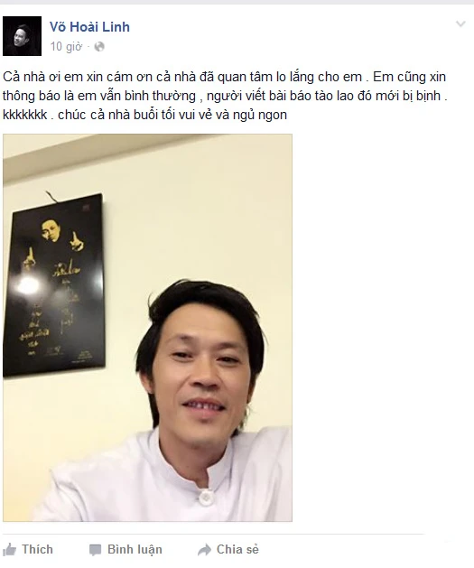 Hoài Linh, Hoài Linh hôn mê