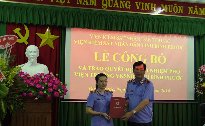 Bình Phước có nữ phó viện trưởng VKSND tỉnh 37 tuổi ảnh 1