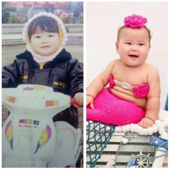 Vẻ đẹp bụ bẵm thời còn trẻ thơ. Ảnh VNN