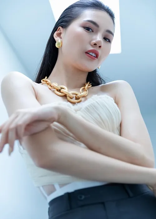 Ngắm nhan sắc siêu mẫu Bùi Quỳnh Hoa vào top 70 Hoa hậu Hoàn vũ Việt Nam ảnh 14