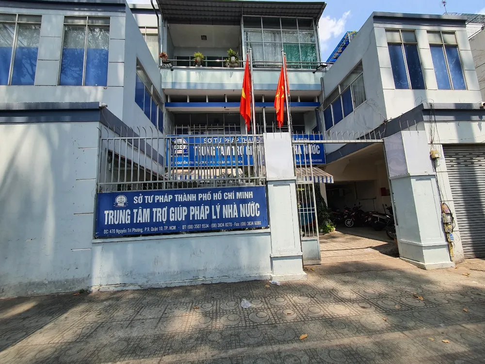 Trung tâm Trợ giúp pháp lý Nhà nước (số 470 Nguyễn Tri Phương, Phường 9, Quận 10, TP. Hồ Chí Minh)