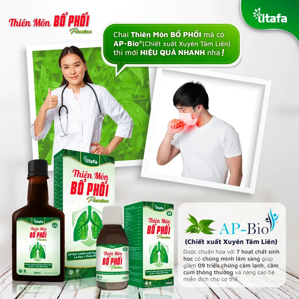AP-BIO từ Xuyên Tâm Liên - nâng cao miễn dịch và cải thiện triệu chứng cảm lạnh. AP-BIO từ Xuyên Tâm Liên - nâng cao miễn dịch và cải thiện triệu chứng cảm lạnh.png