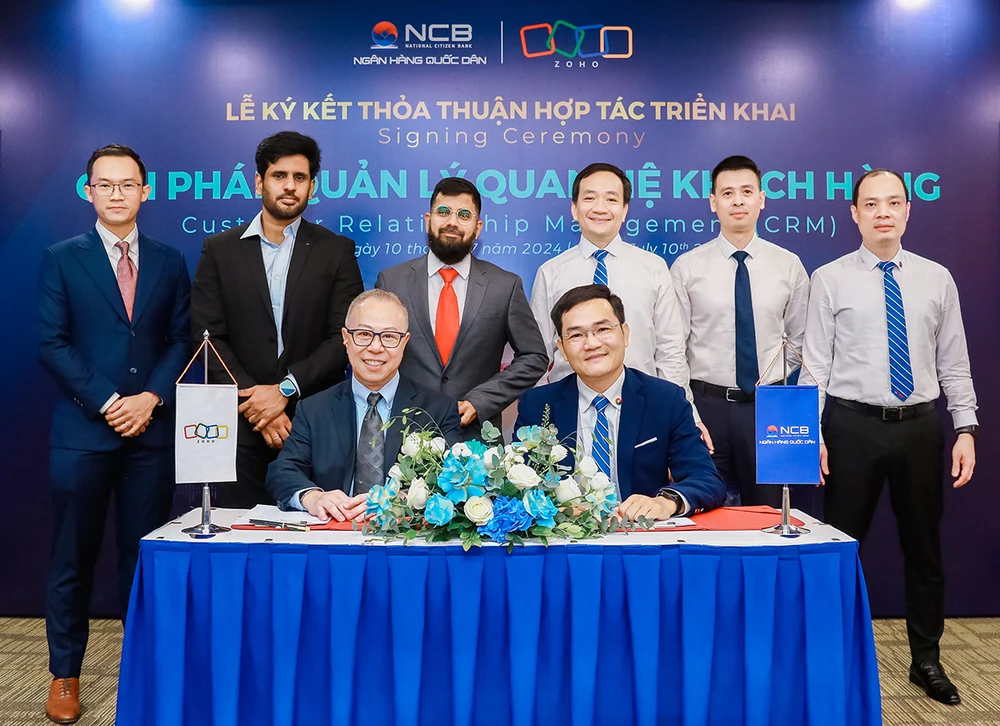 NCB hợp tác với Zoho Corporation để triển khai nền tảng Zoho CRM Plus. NCB ký kết triển khai ‘Nền tảng Quản lý Quan hệ Khách hàng’ với Zoho Corporation.jpg