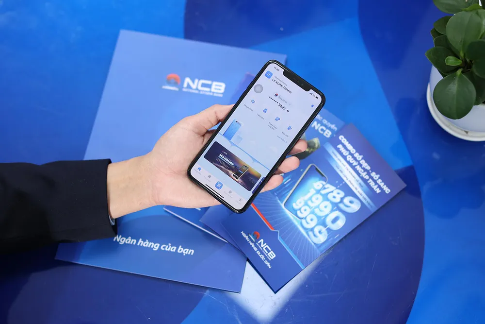 Ứng dụng NCB iziMobile. Ứng dụng NCB iziMobile.JPG