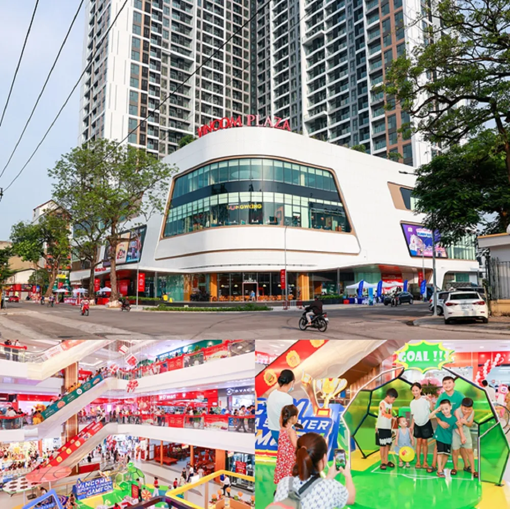 Vincom Plaza Bắc Giang với 4 mặt tiền giáp các tuyến đường lớn mang phong cách kiến trúc Vị Lai (Futuristic) cũng chính thức khai trương sáng ngày 27-7. Vincom đồng loạt khai trương thêm 2 Trung tâm Thương mại mới.jpg