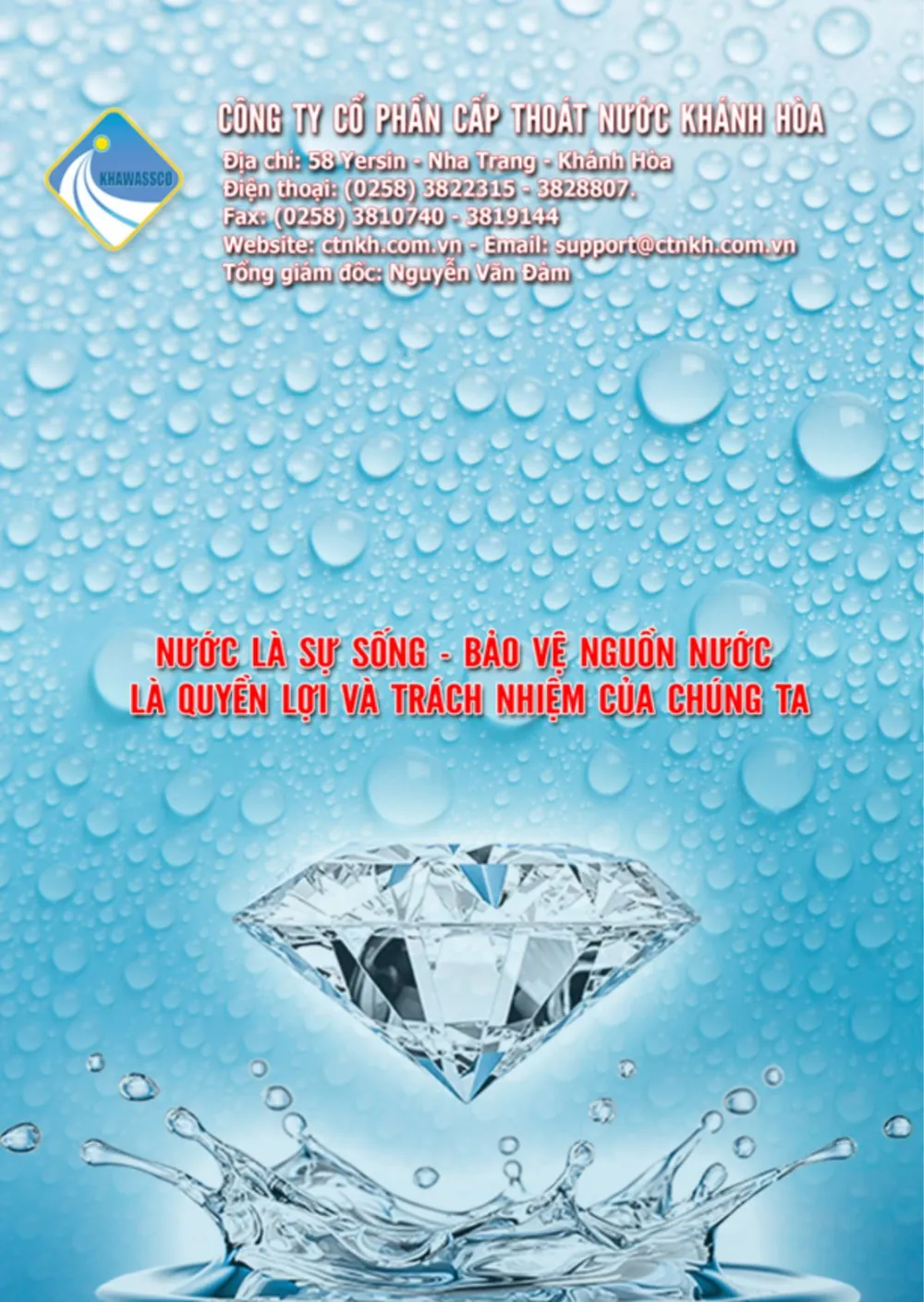 Công ty Cổ phần Cấp thoát nước Khánh Hoà và thông điệp ‘Nước là sự sống’.png