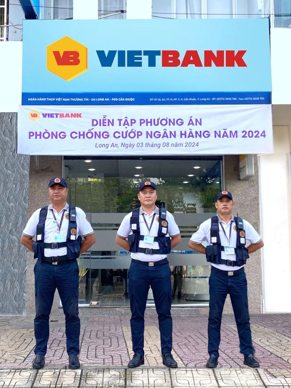 Vietbank tổ chức diễn tập phương án phòng chống cướp ngân hàng năm 2024.jpg