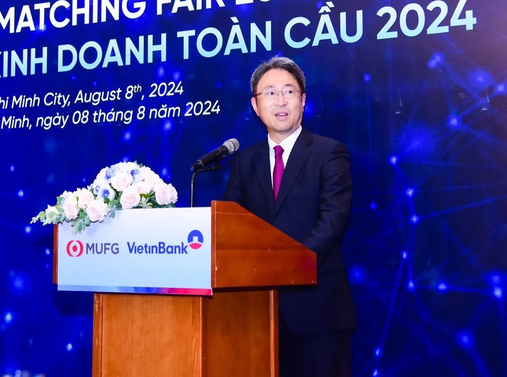 Ông Miyashita Yutaka, Thành viên Hội đồng Quản trị, Giám đốc Điều hành Cấp cao MUFG phát biểu tại sự kiện. Ông Miyashita Yutaka, Thành viên Hội đồng Quản trị, Giám đốc Điều hành Cấp cao MUFG phát biểu tại sự kiện.jpg