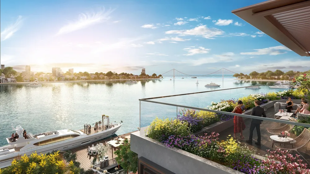 Căn hộ garden house đẳng cấp của tòa tháp. Ảnh phối cảnh minh họa Sun Property. Cận cảnh những đặc quyền có 1-0-2 dành tặng cư dân tòa tháp hạng nhất quần thể Sun Symphony Residence.jpg