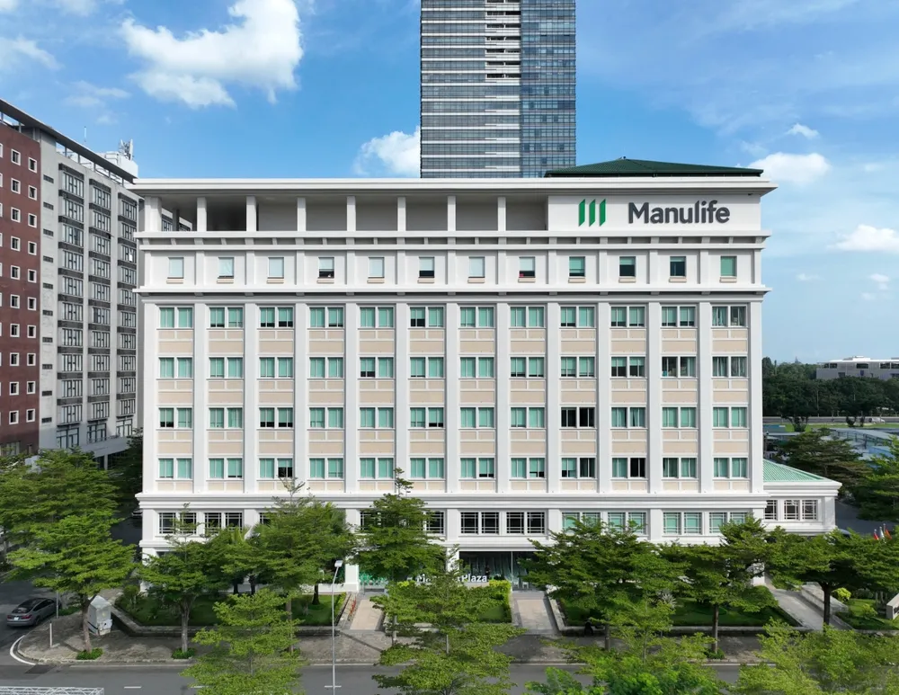 Trụ sở chính của Manulife Việt Nam tại quận 7, TP.HCM. Tập đoàn Manulife kinh doanh Quý II-2024: tăng trưởng ấn tượng.jpg