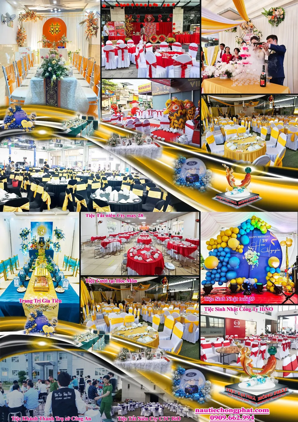 Dịch vụ nấu tiệc tại nhà Hồng Phát có mặt mọi lúc mọi nơi theo yêu cầu của bạn. Dịch vụ nấu tiệc tại nhà Hồng Phát chất lượng - uy tín