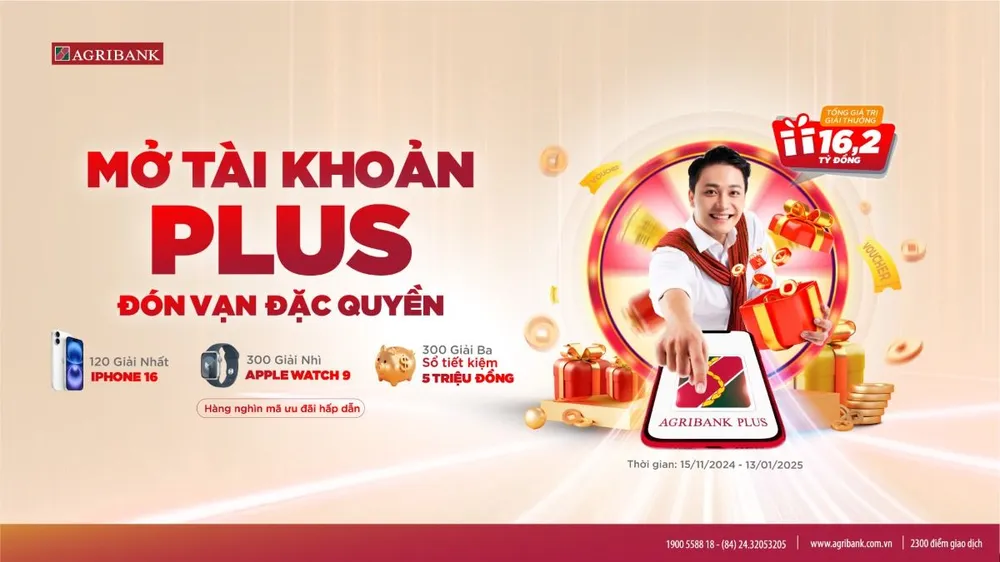 Thu thập sinh trắc học trên Agribank Plus - Cơ hội rinh iPhone 16 và nhiều quà hấp dẫn.jpg