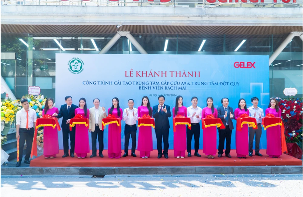 Cắt băng khánh thành Dự án cải tạo Trung tâm Cấp cứu A9 và Trung tâm Đột quỵ, Bệnh viện Bạch Mai. dinh-huong-phat-trien-ben-vung-cua-gelex-3.png