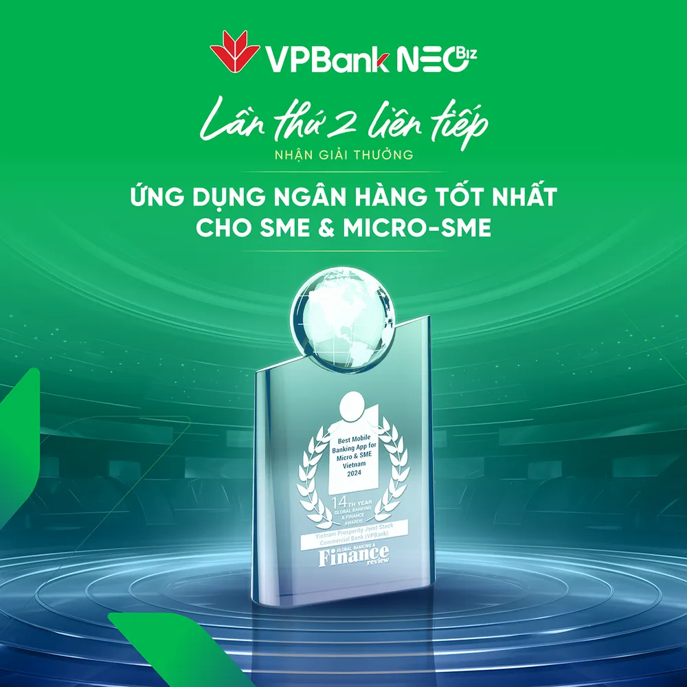 Năm thứ 2 liên tiếp VPBank NEOBiz được vinh danh ‘Ứng dụng ngân hàng tốt nhất’.png