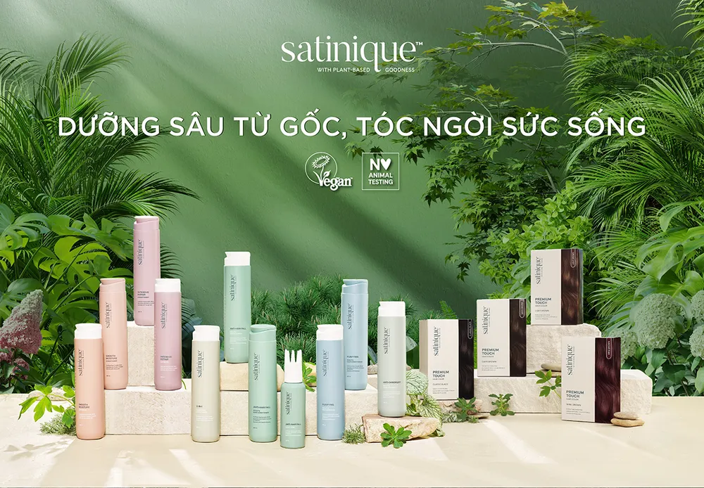 Dòng sản phẩm chăm sóc tóc và da đầu Satinique hoàn toàn mới. Amway Việt Nam ra mắt dòng sản phẩm chăm sóc tóc Satinique mới.jpg