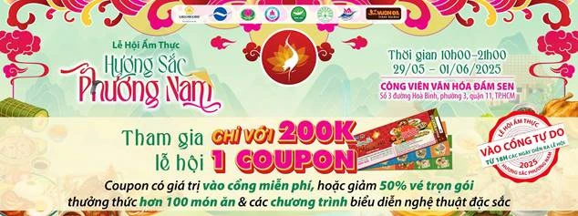 Lễ hội Ẩm thực Hương Sắc Phương Nam 2025 – Trọn vẹn vị xưa