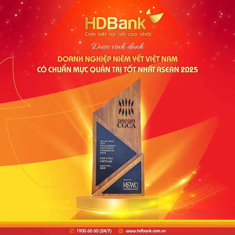 HDBank – Ngân hàng Việt được vinh danh Top 5 Quản trị chuẩn mực ASEAN 2025.jpg