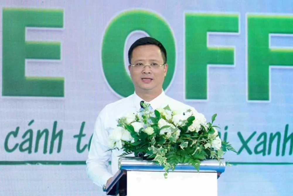 Cục trưởng Cục Hàng không Việt Nam, ông Uông Việt Dũng chúc mừng hợp tác giữa hai đơn vị.