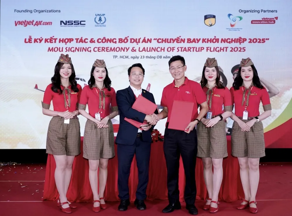 Vietjet đồng sáng lập ‘Chuyến bay Khởi nghiệp’, sáng kiến thúc đẩy đổi mới sáng tạo Việt Nam - Ấn Độ.jpg