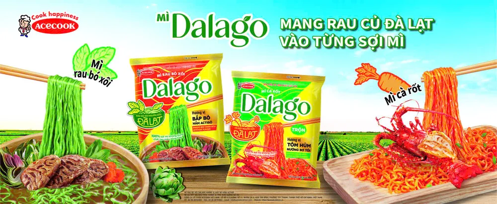 Acecook đem rau củ Đà Lạt vào từng sợi mì ăn liền Dalago.jpg
