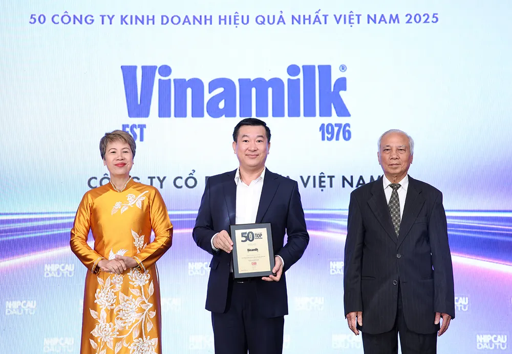 Vinamilk tiếp tục là một trong 50 công ty kinh doanh hiệu quả nhất Việt Nam.jpg