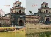 Yêu cầu chấn chỉnh việc tu bổ bờ kè hộ thành hào Huế ảnh 4 Tu bổ bờ kè thành hào Huế: Tùy tiện, không đúng bản vẽ