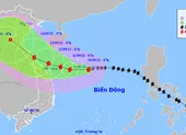 Bão số 5 cách Hoàng Sa 170km, hướng vào bờ biển Huế - Đà Nẵng