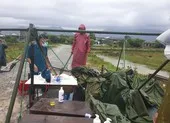 Thừa Thiên Huế gia cố các chốt kiểm dịch COVID-19 để chống bão