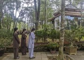 Hàng ngàn người dân dự lễ Nhập kim quan Thiền sư Thích Nhất Hạnh ảnh 9 Phật tử chùa Từ Hiếu chuẩn bị cho tang lễ thiền sư Thích Nhất Hạnh