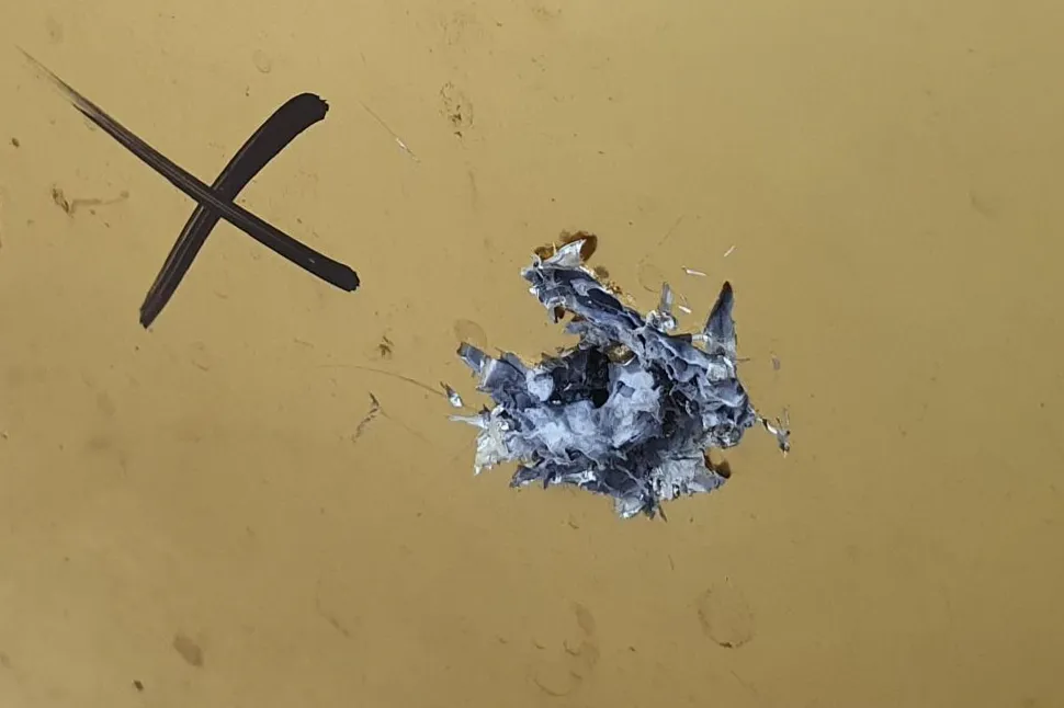 Những dấu vết để lại hiện trường Ảnh: ND