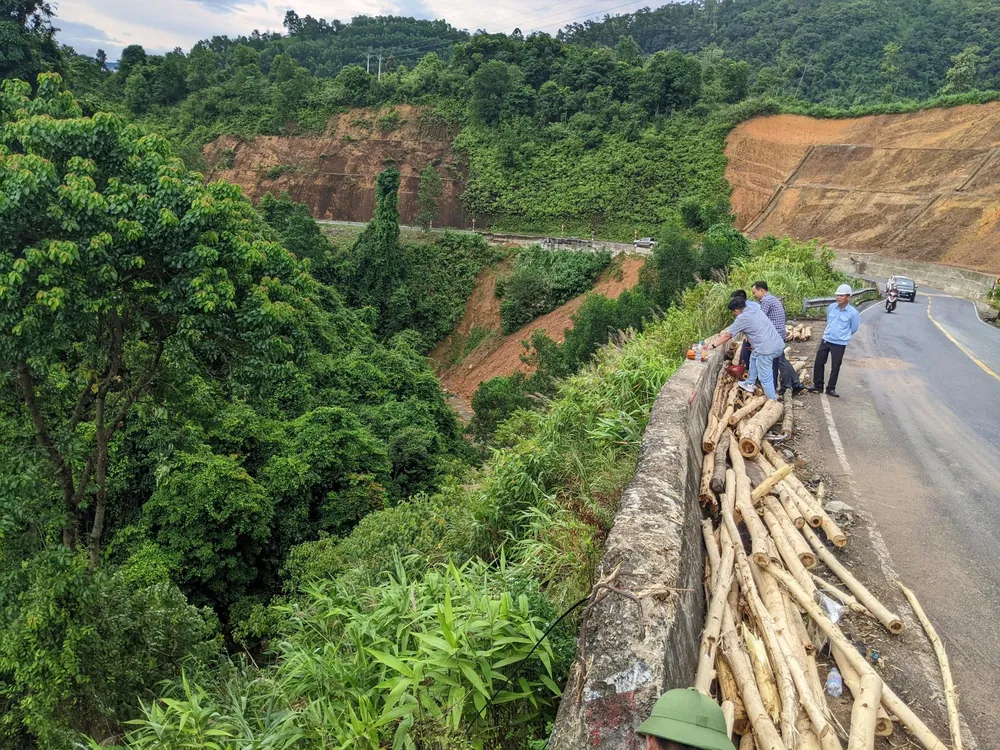 Hiện trường vụ tai nạn. Ảnh: NGUYỄN DO
