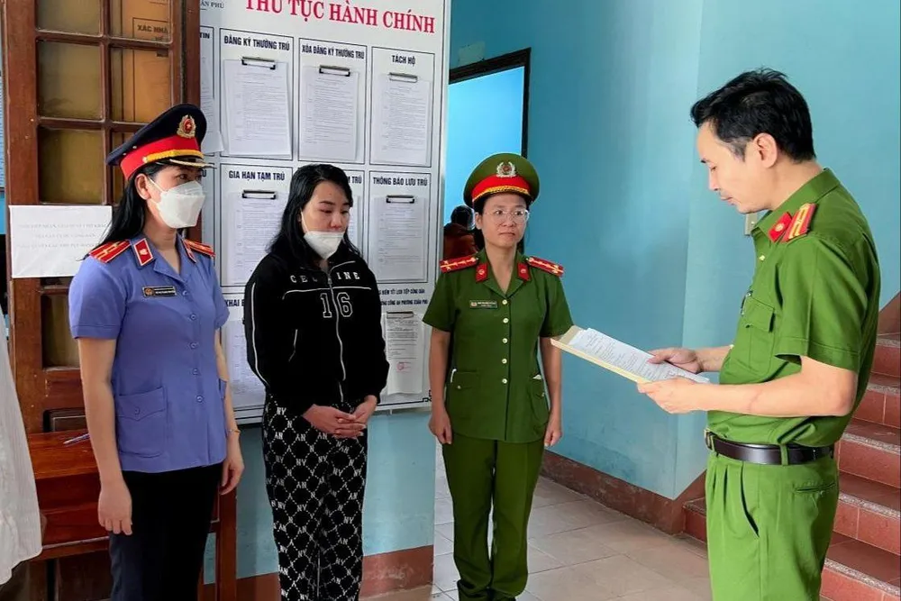 Thái Nhã Ca bị khởi tố về hành vi lừa đảo chiếm đoạt tài sản. Ảnh: CACC