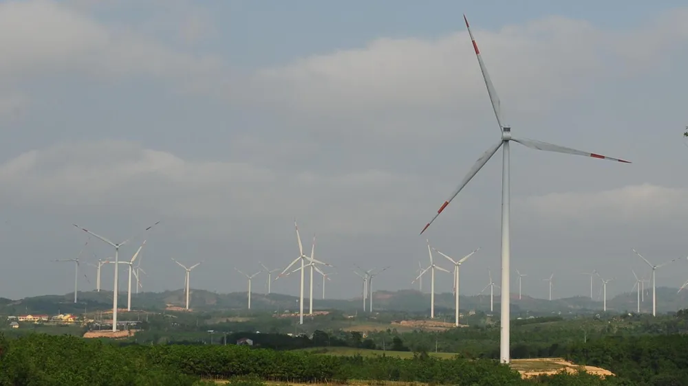 Một dự án điện gió tại tỉnh Quảng Trị.