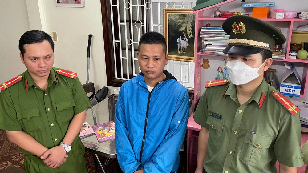 Nguyễn Thanh Lâm bị bắt giữ. Ảnh: M.THẮNG